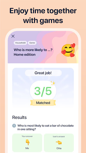 Screenshot of UpLuv: Couples questions