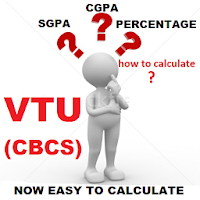 Vtu(cbcs) sgpa cgpa % calculator