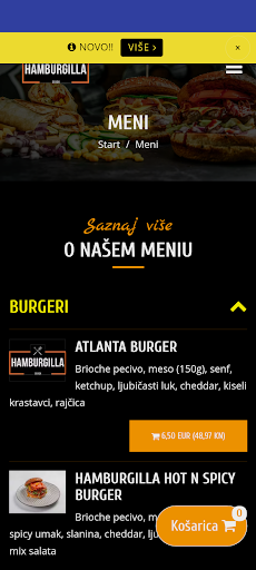 Android application Hamburgilla screenshort
