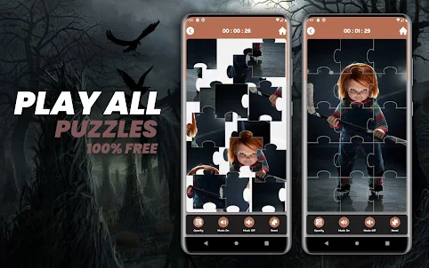 Chucky Horror Puzzle Game