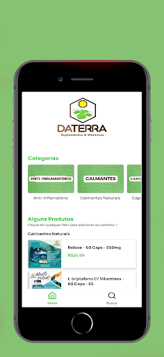 Android application FloraBras screenshort