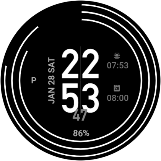 JK_24 Digital Modern WatchFace logo