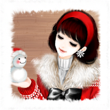 White Christmas kakao theme icon