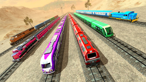 New Train Racing Game 2021 –Offline Train Games 3D