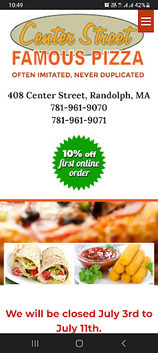 Famous Pizza Screen 2