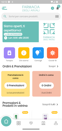 Android application Farmacia degli Arvali screenshort