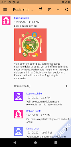 Android application Web Forum screenshort
