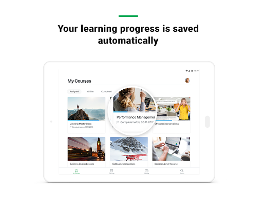 Screenshot of iSpring Learn