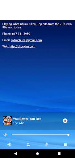Android application ChristianFM99.9 screenshort