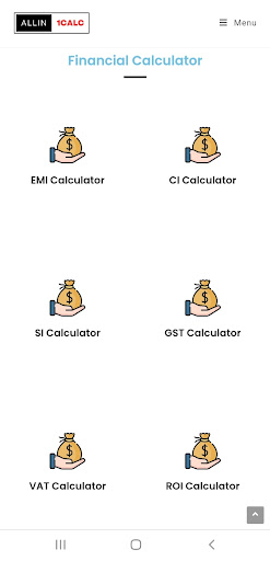 All in 1 Calc Screen 3