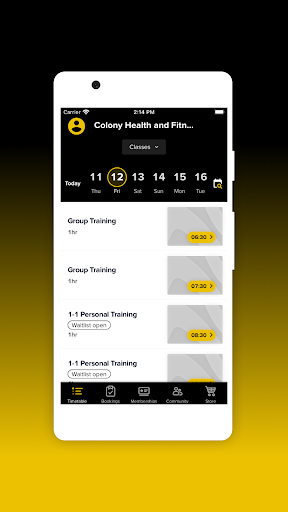 Colony Health & Fitness Screen 3