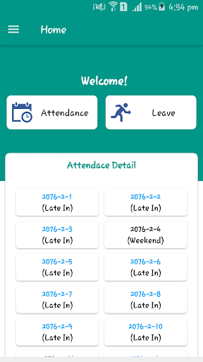 Android application Realtime Staff screenshort