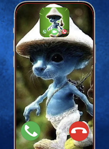 Smurf Cat Fake Call game 1.0 APK + Мод (Unlimited money) за Android