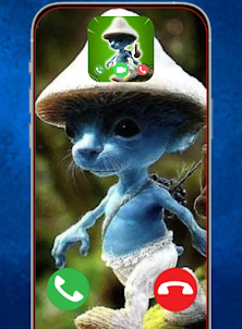 Smurf Cat Fake Call game