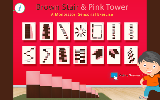 Android application Montessori Pink Tower and Brow screenshort