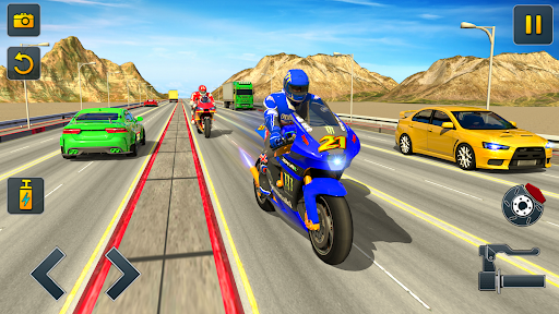 Highway Traffic: Go Bike Rider Screen 3
