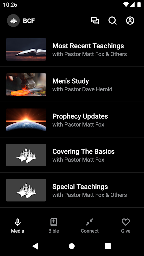 Android application Bandon Christian Fellowship screenshort