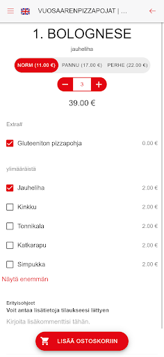 Vuosaaren Pizzapojat Screen 3
