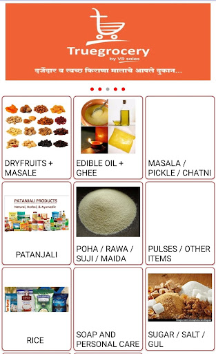 Android application Truegrocery By VR Sales screenshort
