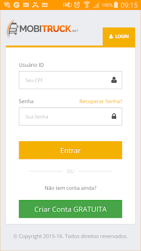 Android application MobiTruck screenshort