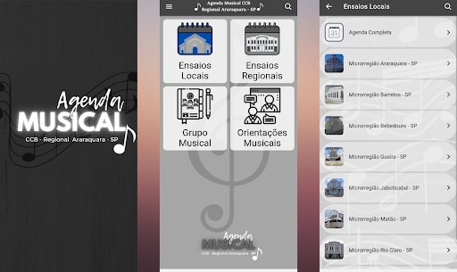 Agenda Musical CCB Araraquara Screen 3