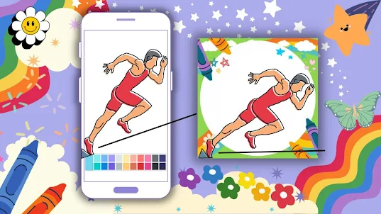 Coloring Book: Athlete