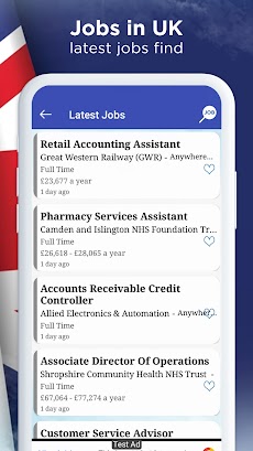 Jobs in UK : Job Vacancyのおすすめ画像3