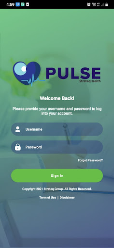 Android application StrateqPulse screenshort