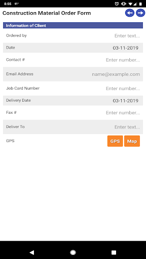 TFS Connect Mobile Screen 2