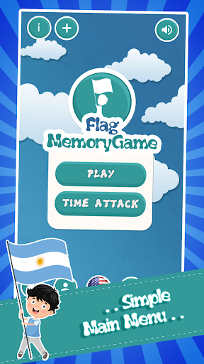 Android application Memory Game Flags screenshort