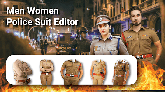 Men Woman Police Suit Editor 1