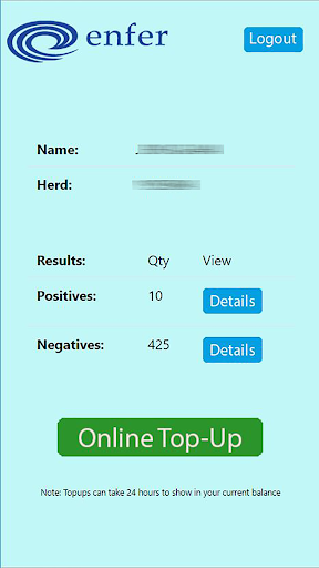 EnferApp Screen 2