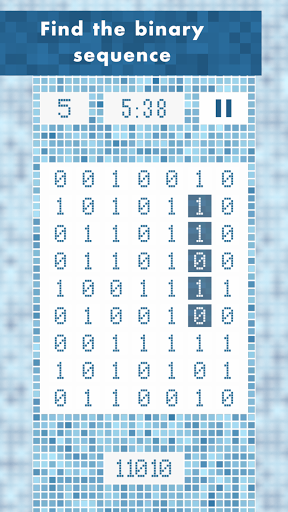 Android application Binary Match screenshort