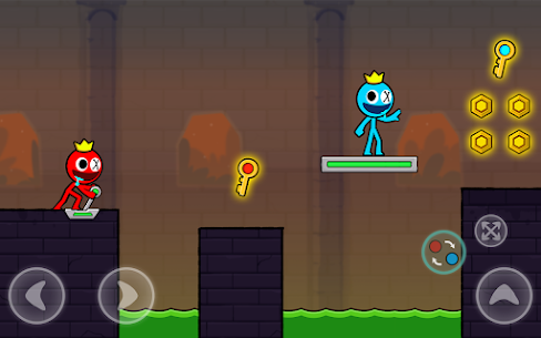 Red and Blue Stickman 2 MOD APK (Unlimited Skin, Lives) 21
