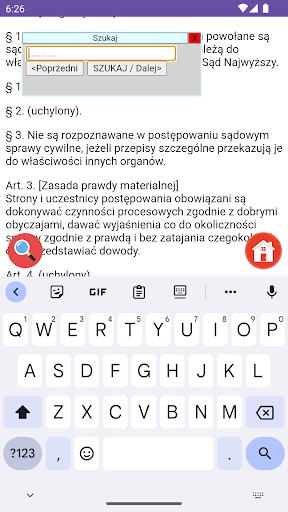 Kodeks Postępowania Cywilnego Screen 2
