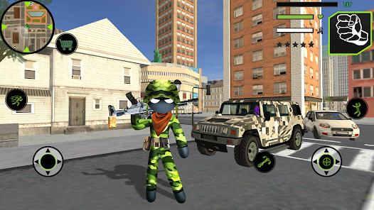 Imágen 1 us army stickman rope hero maf android