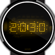 LED watch face | Vintage | Seventies Amber