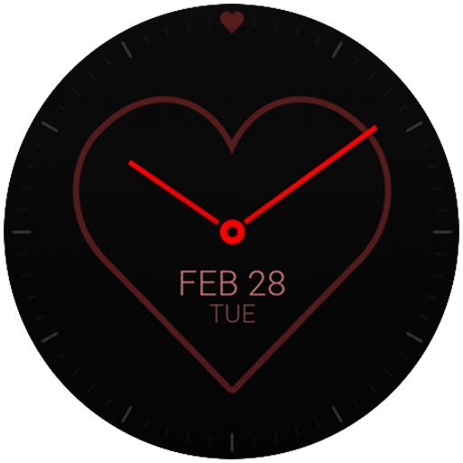 Love minimal watch face logo