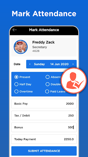 Employee Attendance Management Screen 2