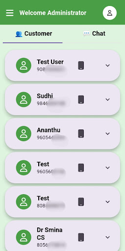 Android application Ollos Manager screenshort