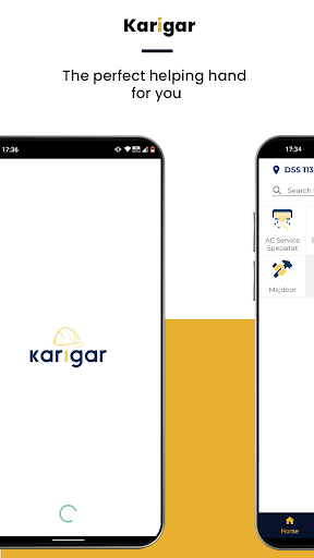 Android application Karigar - Home Service Booking screenshort