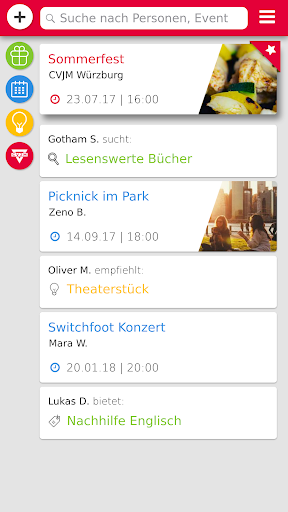 Android application CVJM Würzburg screenshort