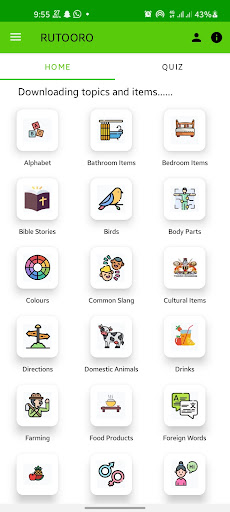 Android application Learn Rutooro / Yega Orutooro screenshort
