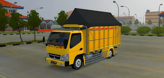 Mod Bussid Truck Canter strobo