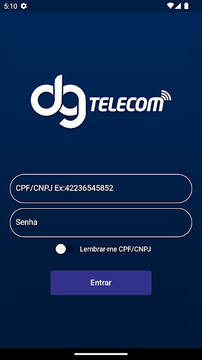 Android application Minha DG screenshort