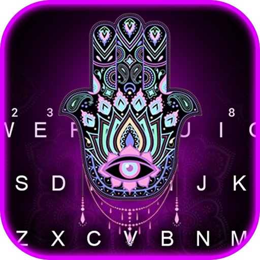 Holy Hamsa Hand Keyboard Theme logo