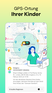 Kaspersky SafeKids mit GPS Screenshot