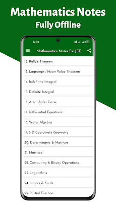 Maths Notes for JEE Offlineのおすすめ画像1