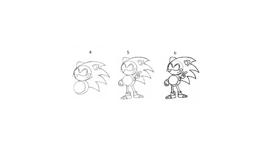 Como desenhar o Sonic