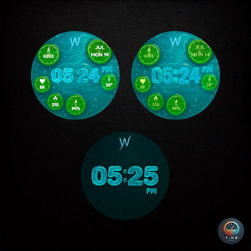 Lime Soda Watch Face screenshot 3